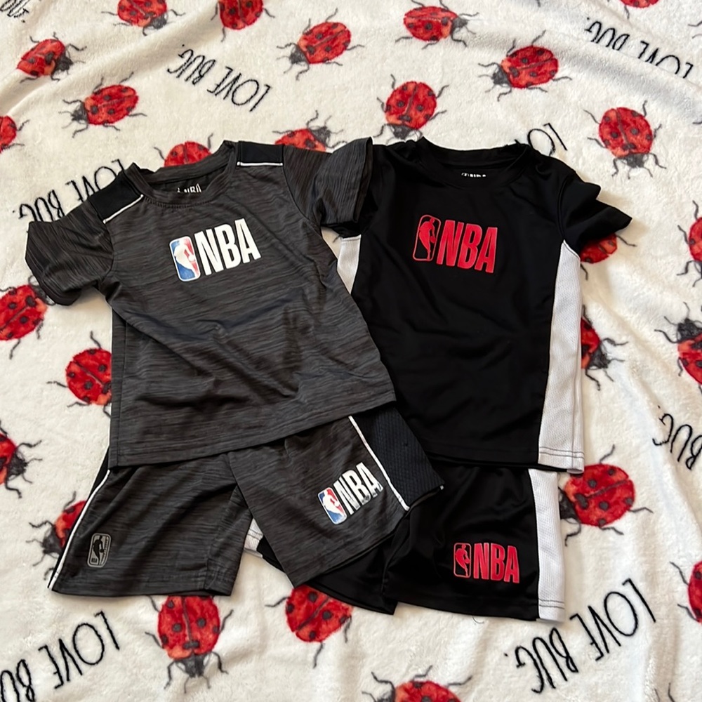 Official NBA Boys’ 2 piece short sets size 5/6